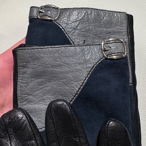 Genuine Leather Gloves with Wool Lining sz. 7.5 Made in Italy - Picture 7 of 8